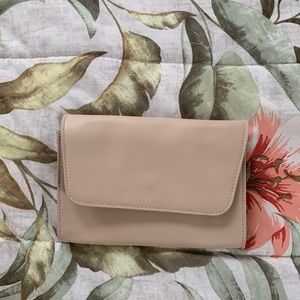 October Jaipur Tan Wallet Clutch
